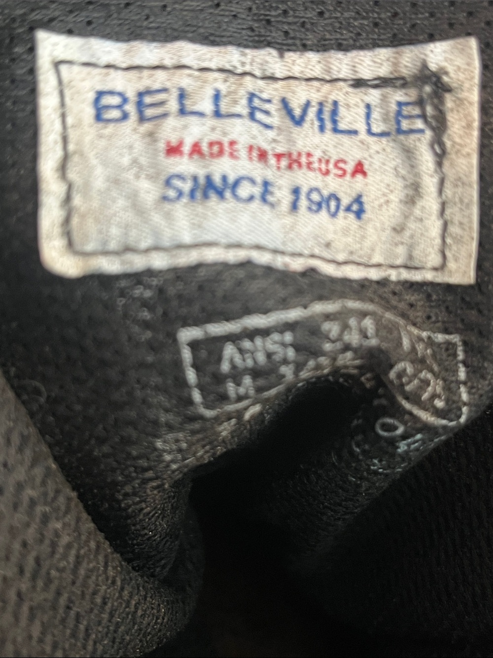 Military-Style Steel Toe Black Work Boot / size 9 - Picture 11 of 12